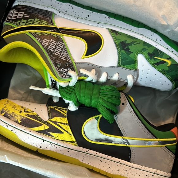 COPY - Nike dunk low “ what the duck” Away multicolored size 10 - Picture 5 of 12